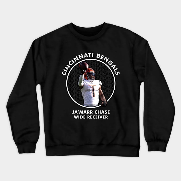 JA'MARR CHASE - WR - CINCINNATI BENGALS Crewneck Sweatshirt by Mudahan Muncul 2022